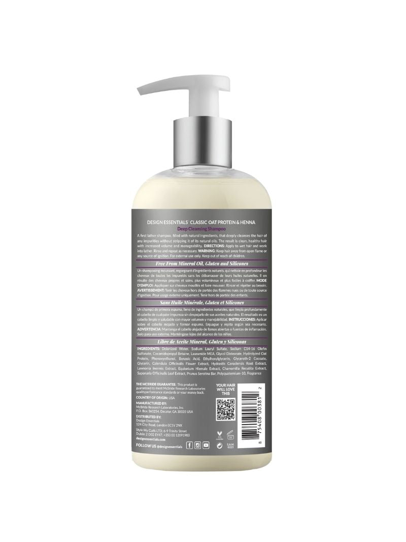 Oat Protein & Henna Deep Cleansing Shampoo