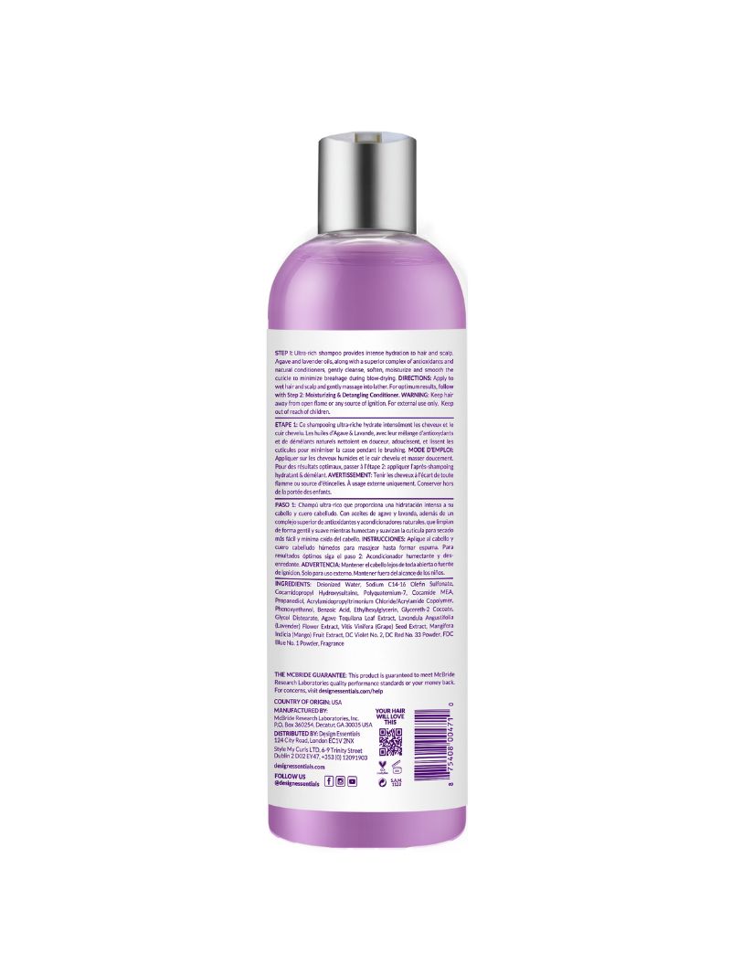 Agave & Lavender Moisturizing & Strengthening Shampoo